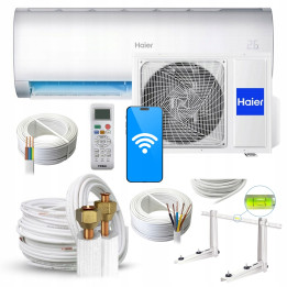 Klimatyzator Ścienny HAIER Pearl Premium Plus 2,7kW + zestaw 3mb Rodigas