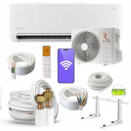 Klimatyzator Ścienny Rotenso Teta White 5kW do domu + zestaw 3mb Rodigas