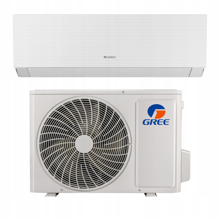 Klimatyzator ścienny GREE Clivia White 3,5kW Grzanie Zestaw Rodigas