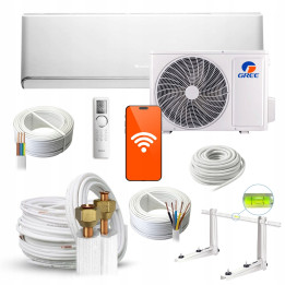 Klimatyzator ścienny Gree Airy White do biura 7,1kW + zestaw 3mb Rodigas