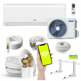 Klimatyzator ścienny AUX Q-Smart Plus 3,5kW + zestaw 3mb uchwyt Rodigas