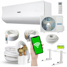 Klimatyzacja ścienna Heiko Rosa White 3,5kW + zestaw montażowy 3mb Rodigas