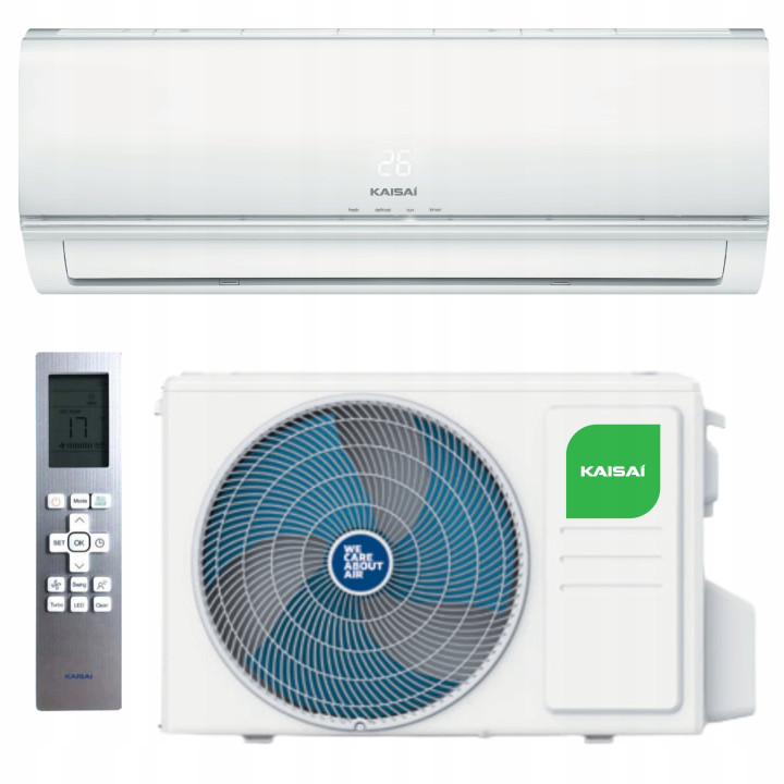 Klimatyzator ścienny KAISAI ECO 3,5kW do biura oszczędny zestaw 3mb