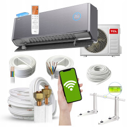 Klimatyzator ścienny TCL FreshIN 1.0 3,5kW do domu biura wydajny Zestaw 3mb