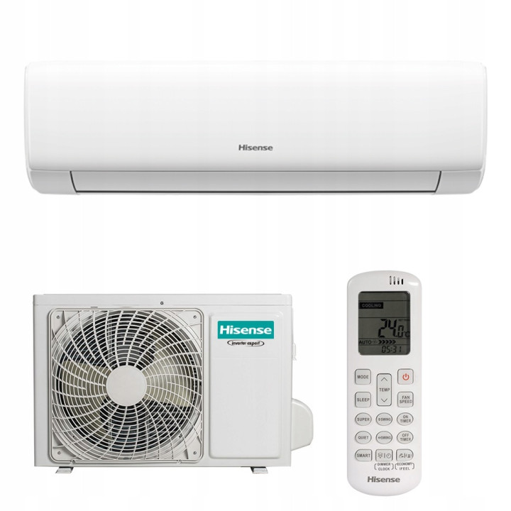 Klimatyzator ścienny Hisense Wings 3,4kW + Zestaw montażowy 3mb