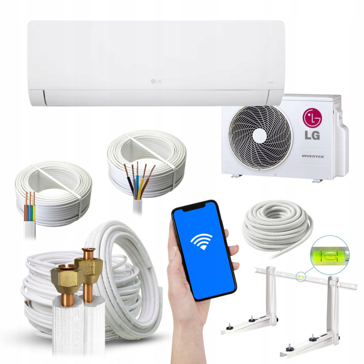 Klimatyzator ścienny do domu LG DUALCOOL WZ 3,5kW 40m2 WiFi + Zestaw 3mb