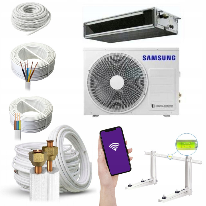 Klimatyzator kanałowy Samsung LSP Slim 5,0 kW R32 Zestaw 7mb