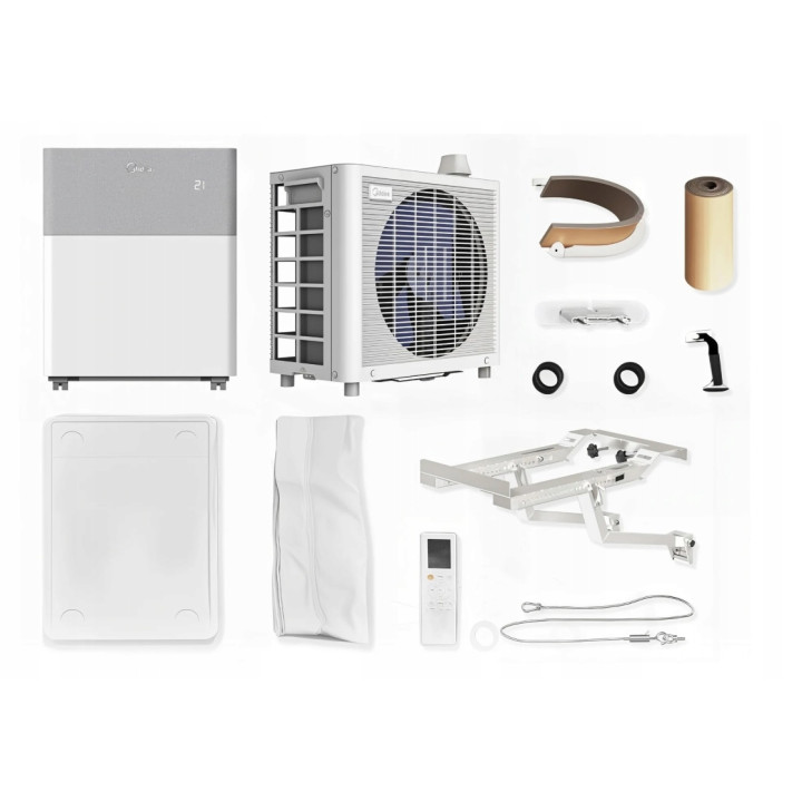 MIDEA PortaSplit 3,5 kW Przenośny Klimatyzator 4w1 z Wi-Fi