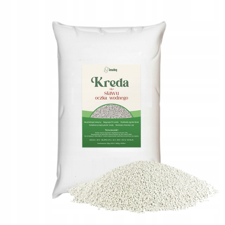 KREDA DO STAWU oczka wodnego PREMIUM 25kg ekologiczna bezpieczna ATEST