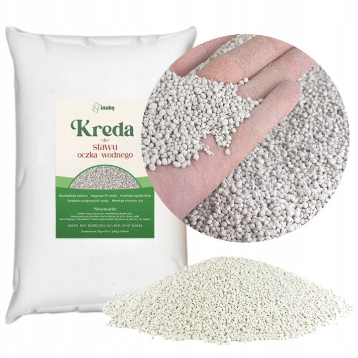 KREDA DO STAWU oczka wodnego PREMIUM 25kg ekologiczna bezpieczna ATEST