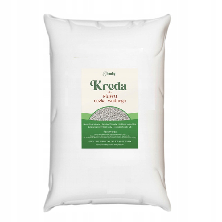 PREMIUM Kreda do stawu oczka wodnego 200kg ekologiczna dla ryb roślin 800m2