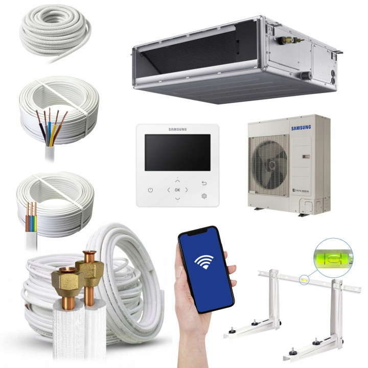 Klimatyzator kanałowy Samsung MSP 10,0 kW R32 3-fazowy Zestaw 6mb