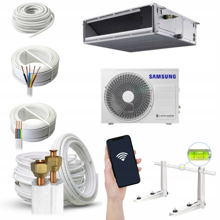 Klimatyzator kanałowy Samsung MSP 6,8 kW WiFi R32 Zestaw 6mb