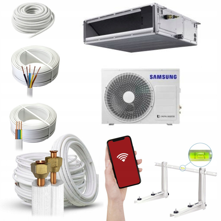 Klimatyzator kanałowy Samsung MSP 5,0 kW R32 Zestaw 5mb