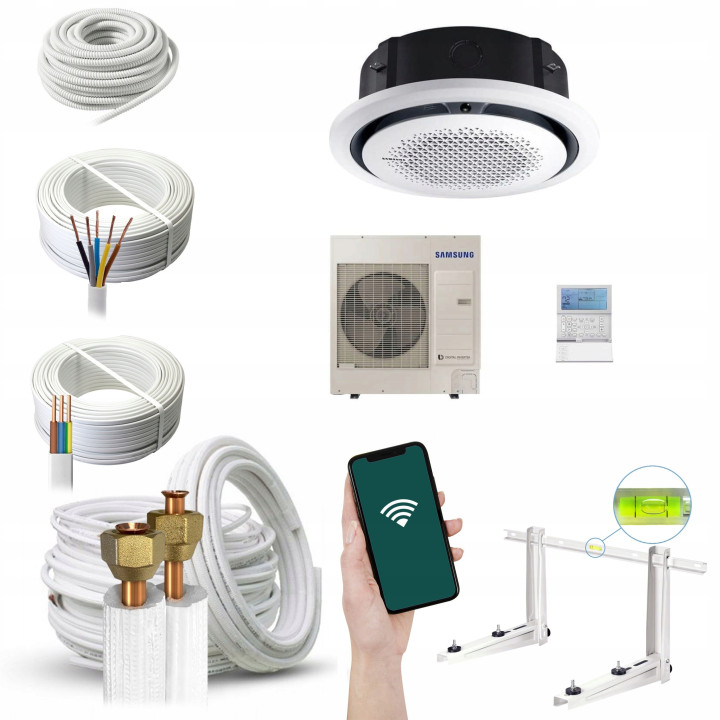 Samsung 360 Cassette 10,0 kW klimatyzator kasetonowy WiFi R32 Zestaw 7mb
