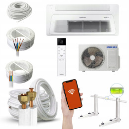 Klimatyzator kasetonowy Samsung Wind-Free 1-kierunkowy 3,5 kW Zestaw 6mb