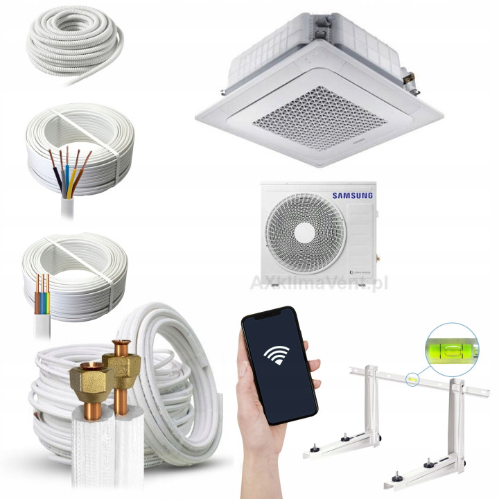 Klimatyzator kasetonowy Samsung WindFree 10,0 kW R32 Zestaw 4mb