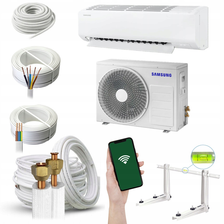 Samsung Luzon S2 klimatyzator ścienny 7,0 kW R32 WiFi Zestaw 3mb