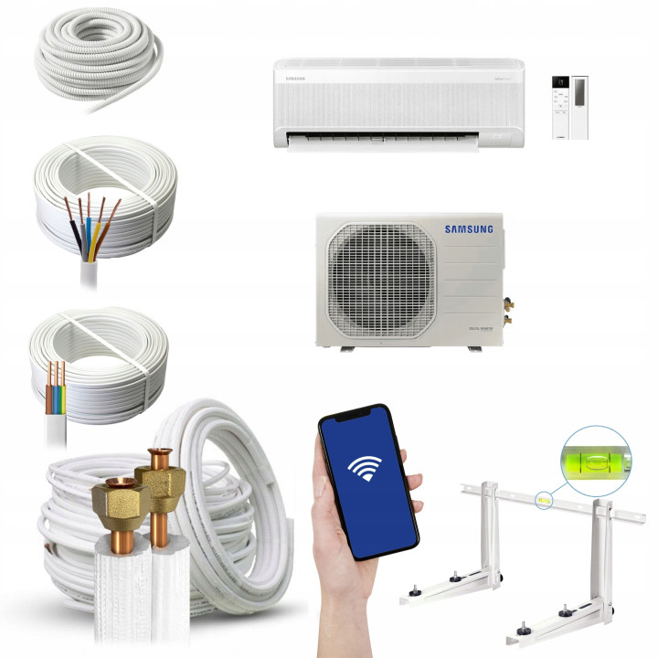 Klimatyzator ścienny Samsung WindFree Comfort S2 2,5 kW WiFi R32 Zestaw 6mb