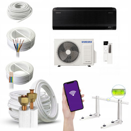Klimatyzator ścienny Samsung WindFree Avant S2 Black 2,5 kW Zestaw 5mb