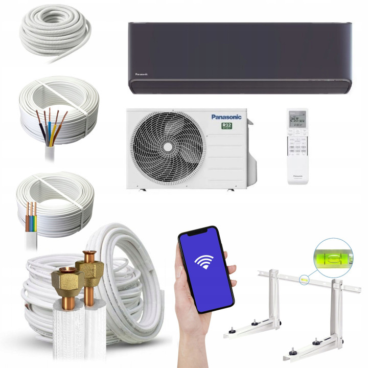 Klimatyzacja PANASONIC Etherea Inverter Plus 4,2kW Grafit Zestaw 7mb