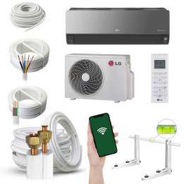KLIMATYZACJA LG ArtCool Mirror Wi-Fi 5,0kW Pilot Zestaw 3mb