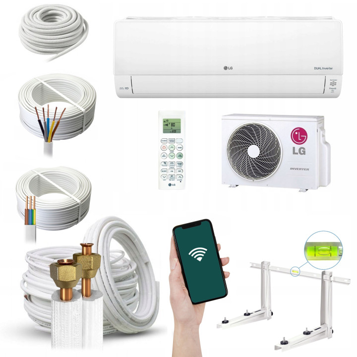 KLIMATYZACJA LG DELUXE UV Klima 3,5kW WiFi Pilot Zestaw 4mb