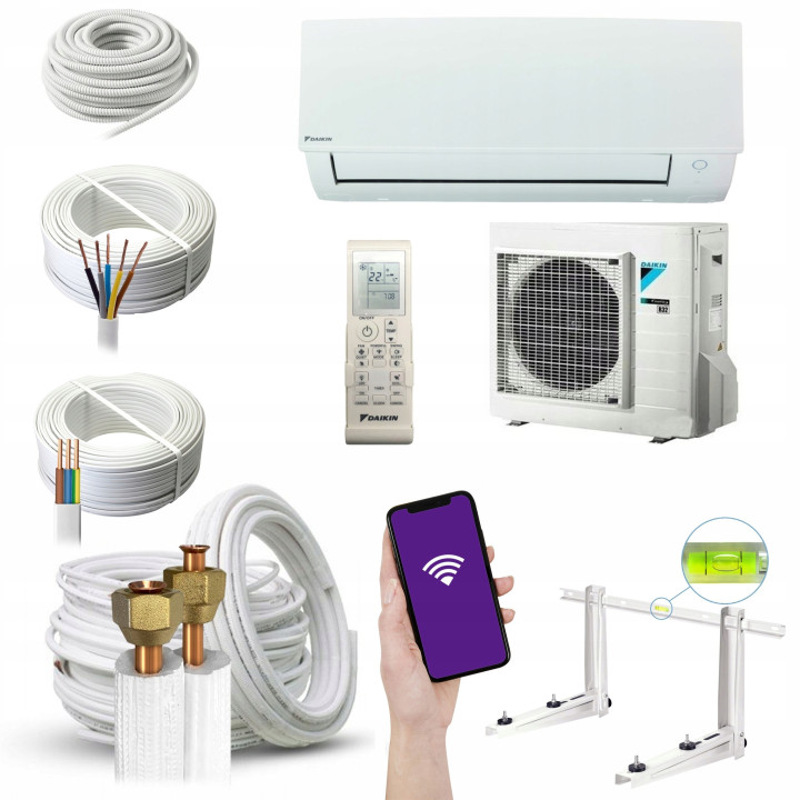KLIMATYZATOR ŚCIENNY DAIKIN SENSIRA PLUS 6kW Klimatyzacja Zestaw 7mb
