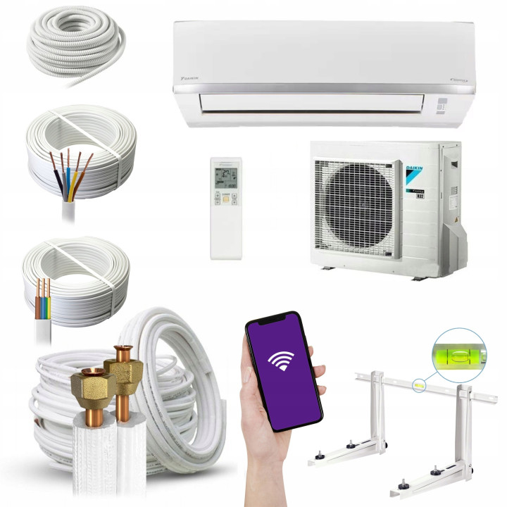 KLIMATYZATOR ŚCIENNY DAIKIN SENSIRA Comfort 2,5kW Klimatyzacja Zestaw 4mb
