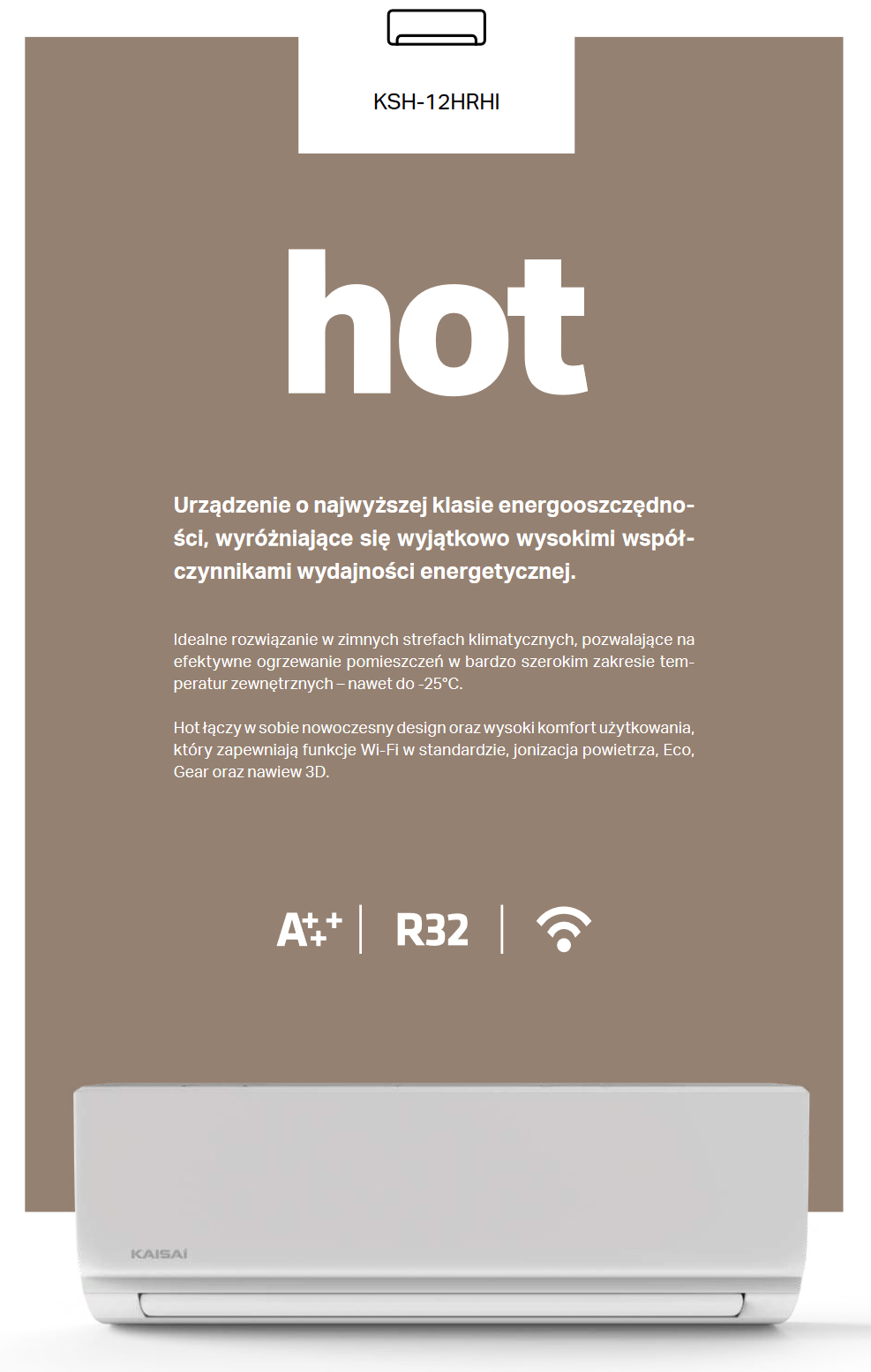 Klimatyzator Kaisai Hot